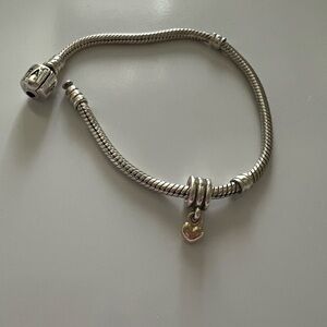 Pandora Dangling Heart Charm.